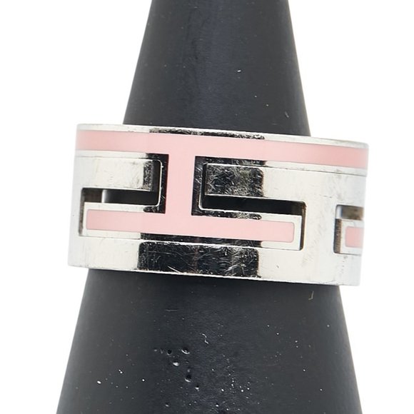 Hermès Move Ash Ring #53 Silver Pink SV925 Women's HERMES - Picture 1 of 6
